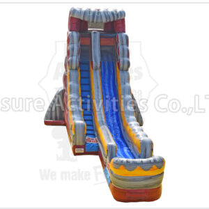 20ft volcano single lane water slide marble red sl