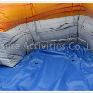 20ft volcano single lane water slide marble red sl