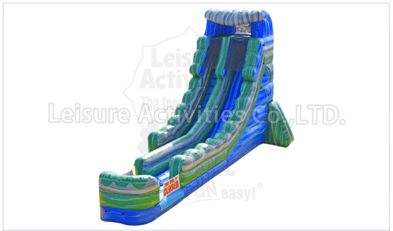 20ft volcano single lane water slide marble red sl (copy)