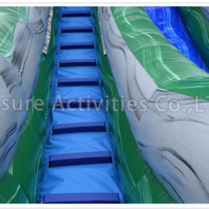 20ft wave single lane water slide marble blue sl 20ft wave single lane water slide marble blue sl