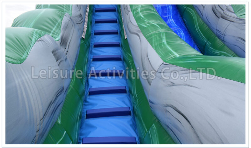 20ft wave single lane water slide marble blue sl