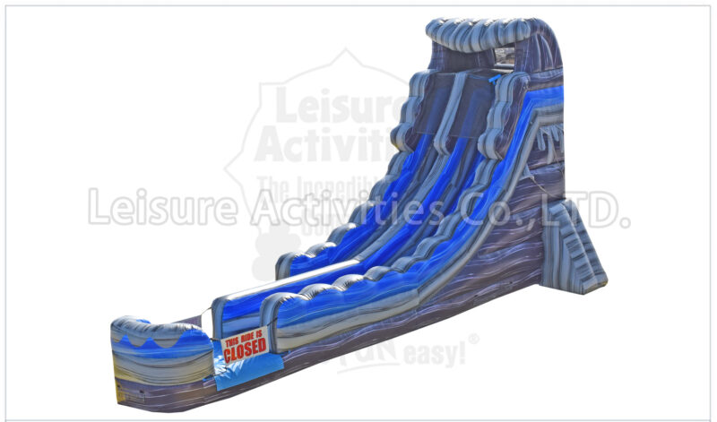 20ft wave single lane water slide marble blue sl (copy)
