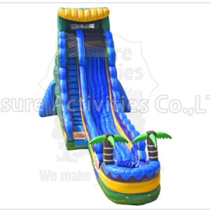 22ft single lane water slide green oasis rpl 22ft single lane water slide green oasis rpl