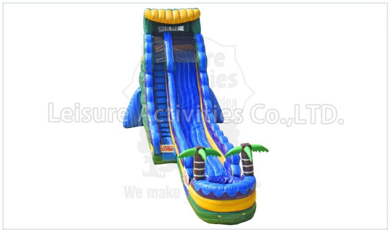 22ft single lane water slide green oasis rpl