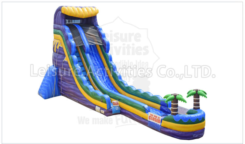 22ft single lane water slide green oasis rpl (copy)