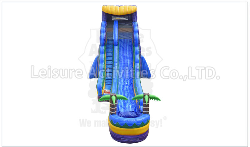 22ft single lane water slide green oasis rpl (copy)