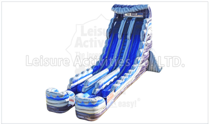 22ft wave double lane water slide marble purple ii rpl