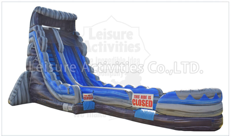22ft wave single lane water slide marble blue ii rpl (copy)