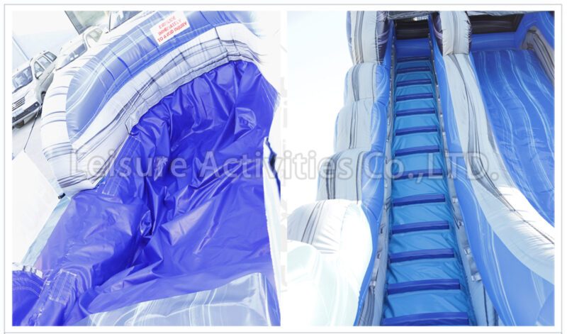 22ft wave single lane water slide marble purple ii rpl