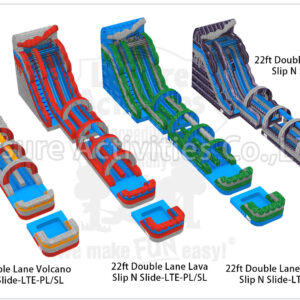 22ft double lane lava slip n slide lte pl/sl