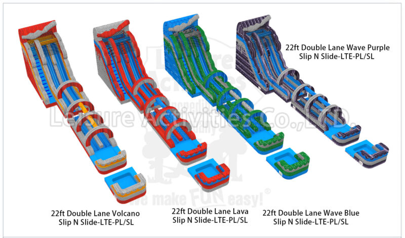 22ft double lane lava slip n slide lte pl/sl