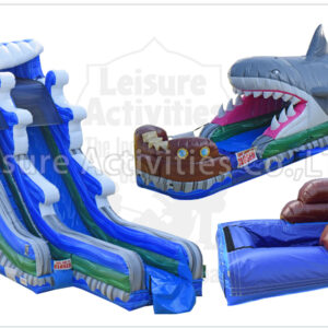22ft single lane shark slip n slide lte pl/sl 22ft single lane shark slip n slide lte pl/sl