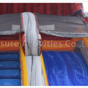 22ft volcano single lane water slide marble red ii rpl