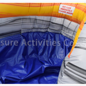 22ft volcano single lane water slide marble red ii rpl