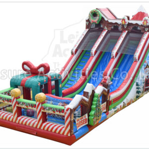 23ft christmas double lane tubing slide