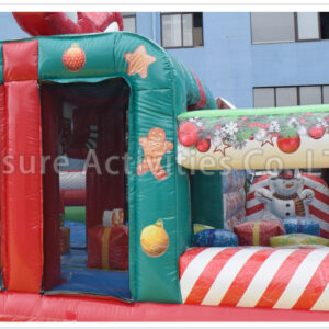 23ft christmas double lane tubing slide