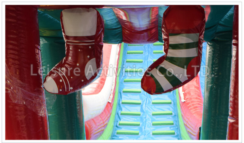 23ft christmas double lane tubing slide