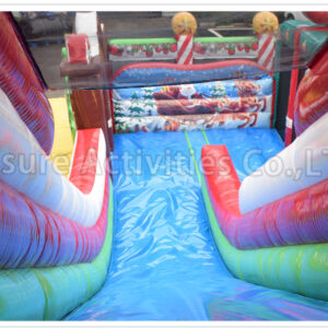 23ft christmas double lane tubing slide