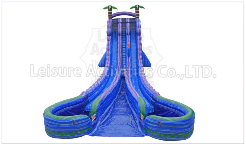 28ft premier double lane water slide pl