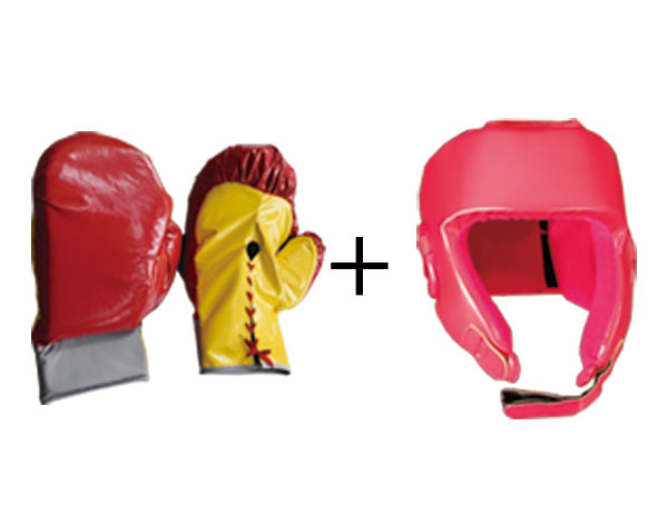 boxing gloves (1 pair) + headgear (1 pc)