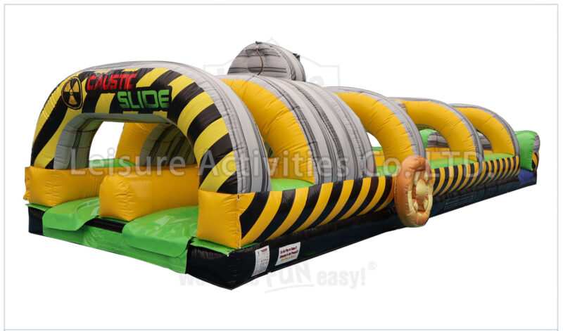 caustic foam double lane slip n slide sl foam machine optional