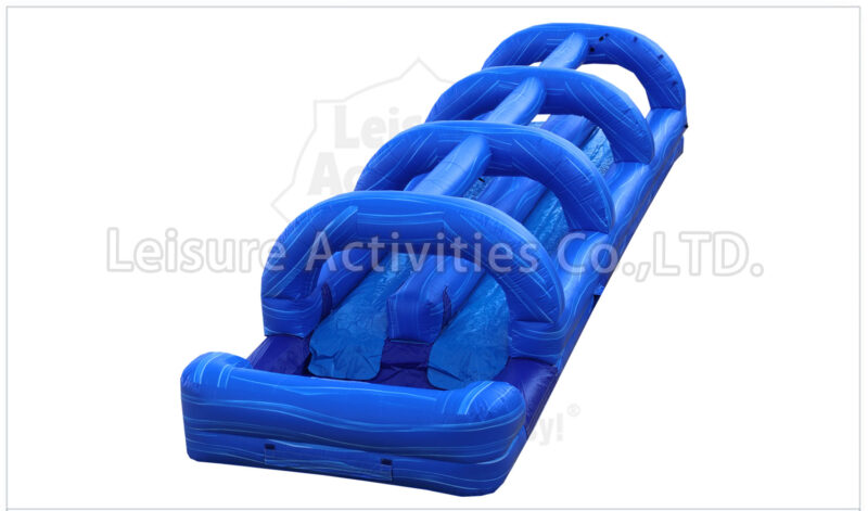 double lane slip n slide pool splash marble blue pl