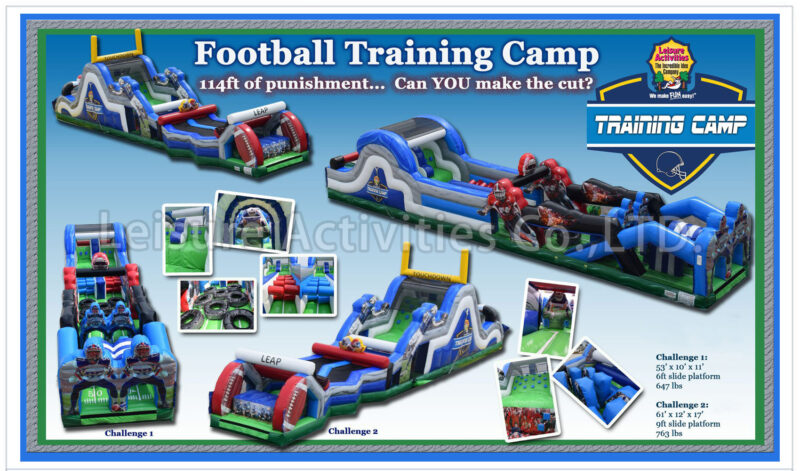 football training camp challenge obstacle course