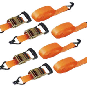 1.5 x 13ft heavy duty ratchet cargo tie down straps—3000lbs