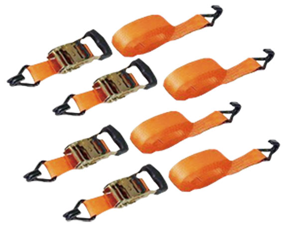 1.5 x 13ft heavy duty ratchet cargo tie down straps—3000lbs