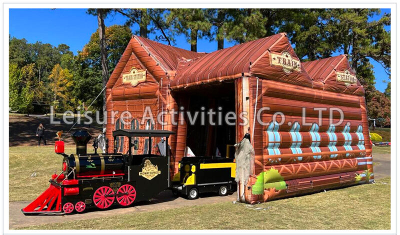 inflatable train depot station ii
