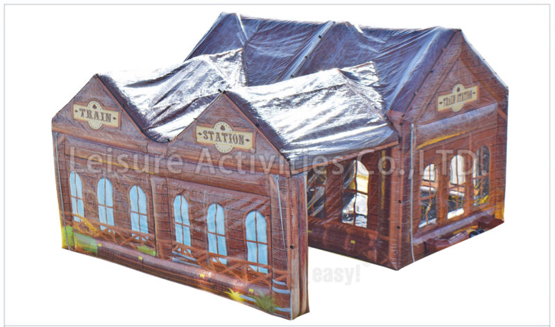 inflatable train depot station ii