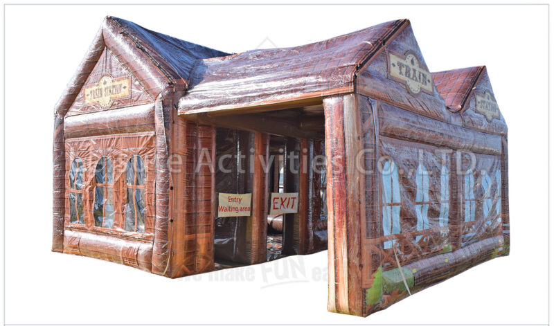 inflatable train depot station ii