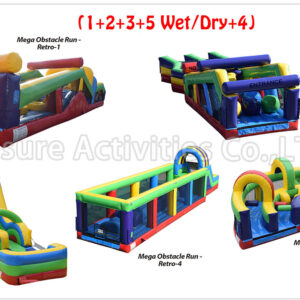 mega obstacle run retro