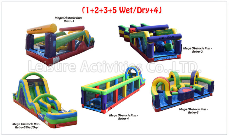 mega obstacle run retro