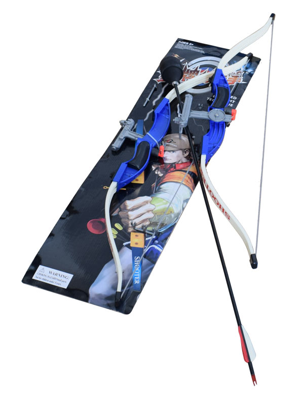 1 safety bow with 2 safety arrows