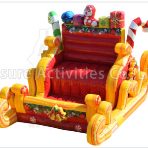 santa sleigh selfie
