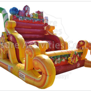 santa sleigh selfie