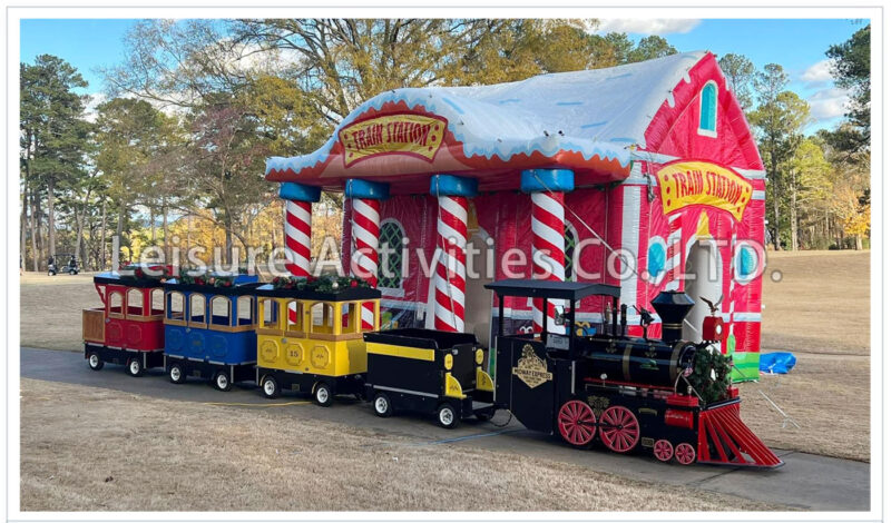 santa winter train depot