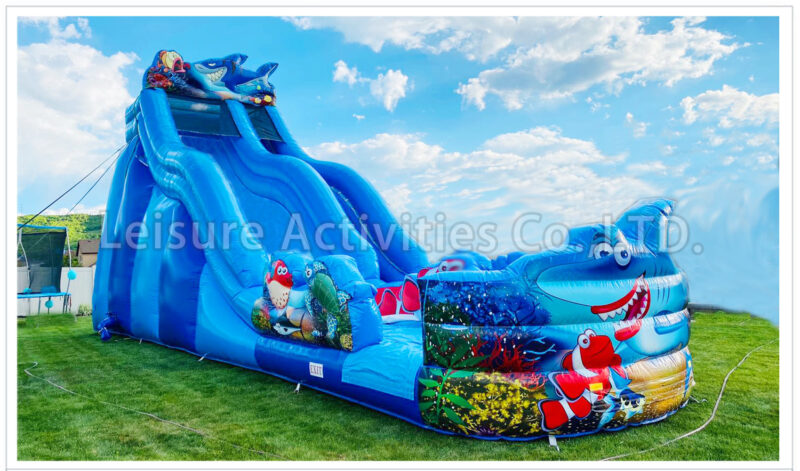 22ft wave single lane water slide marble purple ii rpl (copy)