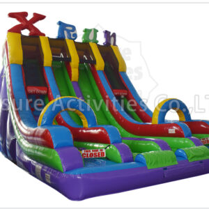 xtreme fun run® double lane slide retro xtreme fun run® double lane slide retro