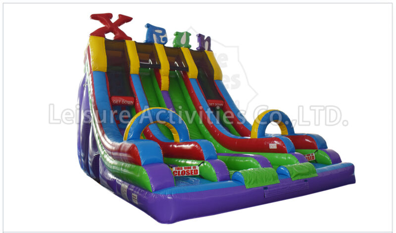 xtreme fun run® double lane slide retro