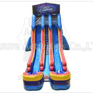 22ft double lane water slide modular retro rpl