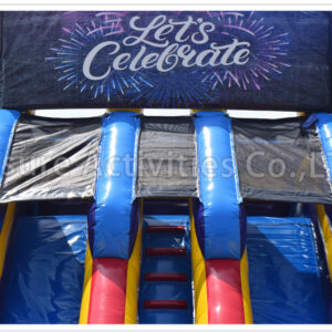 22ft double lane water slide modular retro rpl