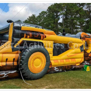 construction tractor scraper obstacle construction tractor scraper obstacle