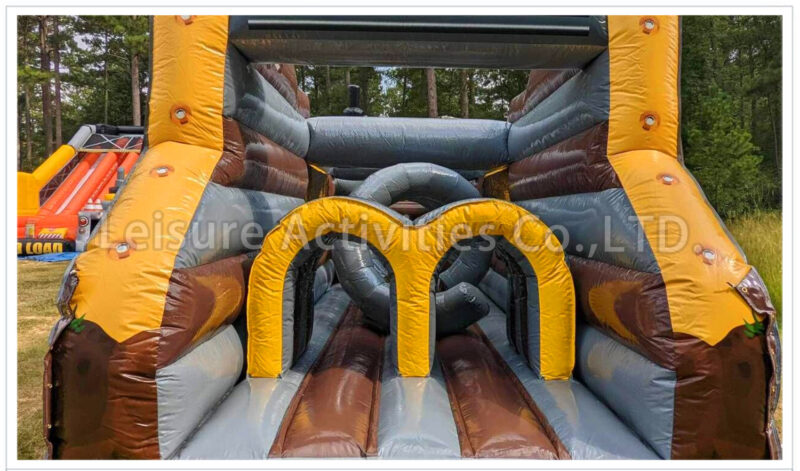 construction tractor scraper obstacle