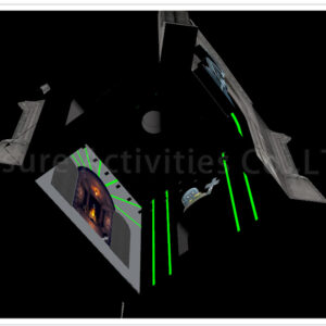 25ft halloween crypt water/foam play station glow
