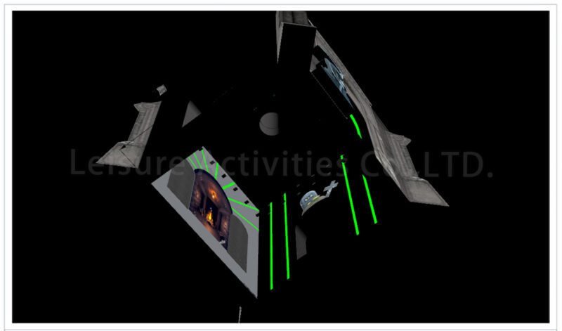 25ft halloween crypt water/foam play station glow