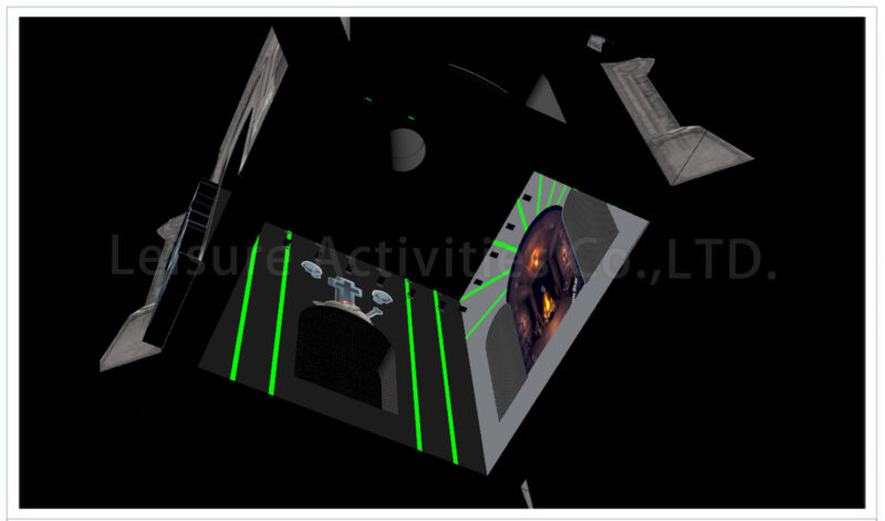 25ft halloween crypt water/foam play station glow