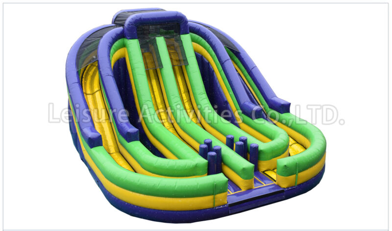 20ft four lane rock climb slide rad