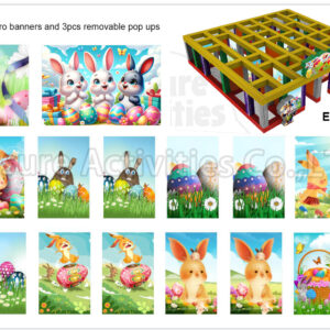 30ft hybrid maze artworks fall/halloween/christmas/spring/winter　　 (18pcs single side artworks)(price per set per theme)